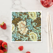 Serviette En Papier William Morris - Chrysanthemum Pastels (En situation)