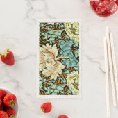 Serviette En Papier William Morris - Chrysanthemum Pastels (En situation)