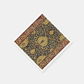 Serviette En Papier William Morris Classique Tapis Art Design d'impres (Coin)