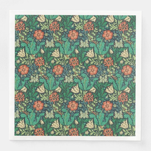 Serviette En Papier William Morris "Compton" (Devant)