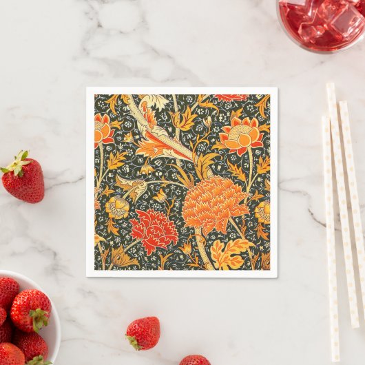 Serviette En Papier William Morris Cray Fond d'écran Motif (En situation)