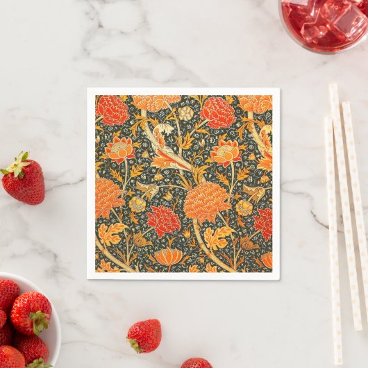 Serviette En Papier William Morris Cray Fond d'écran Motif (En situation)