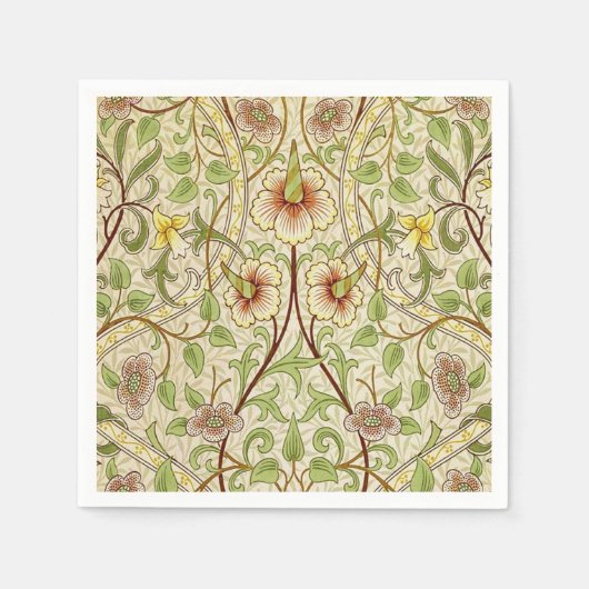 Serviette En Papier William Morris Daffodil Fond d'écran classique (Devant)