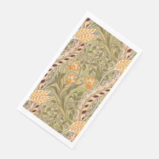 Serviette En Papier William Morris Daffodil Garden Flower Classic Bota (Coin)