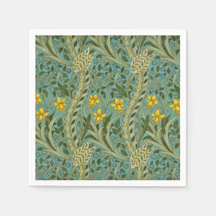 Serviette En Papier William Morris Daffodil Motif Floral Classique