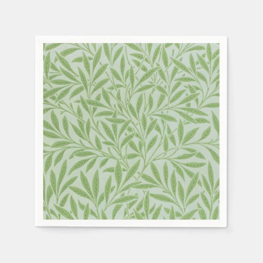 Serviette En Papier William Morris Fleur Willow Classic Green (Devant)