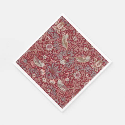 Serviette En Papier William Morris fraise Thief Papier à envelopper (Coin)