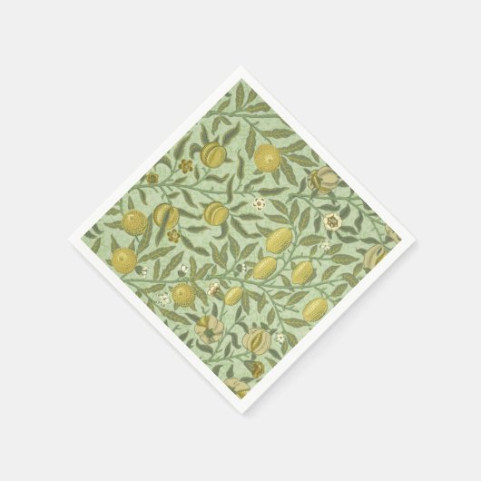 Serviette En Papier William Morris Fruit Design (Coin)