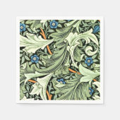 Serviette En Papier William Morris - Granville, bleu et vert grand (Devant)