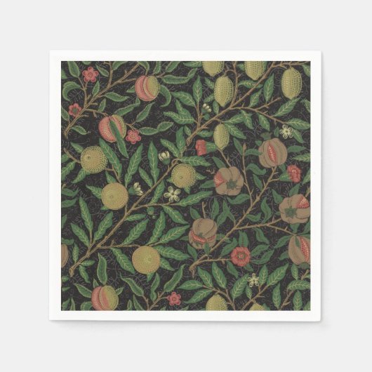 Serviette En Papier William Morris grenade classique fruits (Devant)