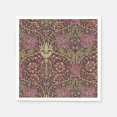 Serviette En Papier William Morris, Honeysuckle, floral. (Devant)