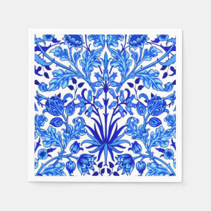 Serviette En Papier William Morris Hyacinth Imprimer, Cobalt bleu et b