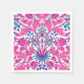 Serviette En Papier William Morris Hyacinth Imprimer, rose Fuchsia (Devant)