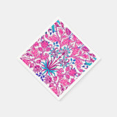Serviette En Papier William Morris Hyacinth Imprimer, rose Fuchsia (Coin)