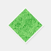 Serviette En Papier William Morris Indian, Lime et Kiwi Green (Coin)