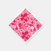 Serviette En Papier William Morris Iris et Lily, Fuchsia Pink (Coin)