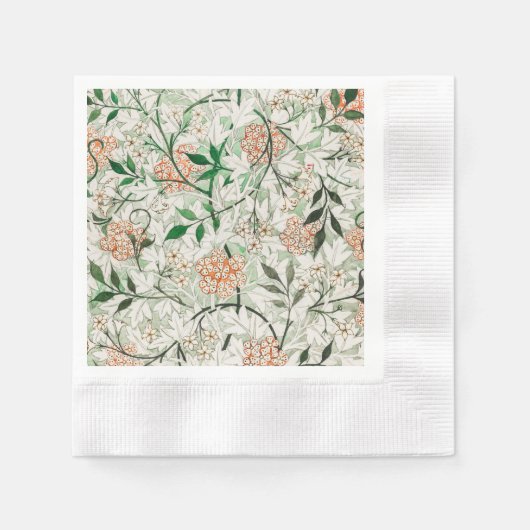 Serviette En Papier William Morris Jasmine Garden Flower Classic (Devant)
