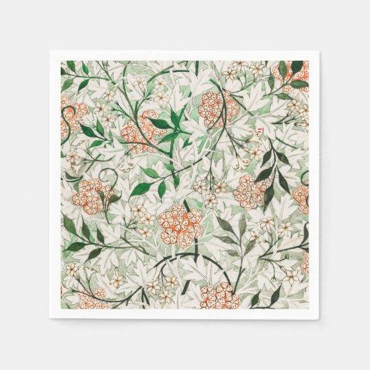 Serviette En Papier William Morris Jasmine Garden Flower Classic (Devant)