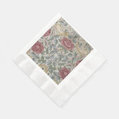 Serviette En Papier William Morris - Le Motif Rose (Coin)