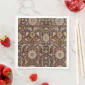 Serviette En Papier William Morris Little Flower Carpet (En situation)