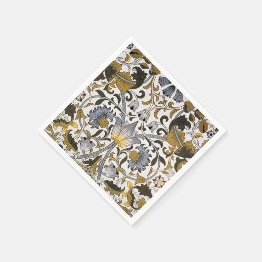 Serviette En Papier William Morris Lodden Fleur florale (Coin)