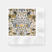 Serviette En Papier William Morris Lodden Fleur florale (Devant)