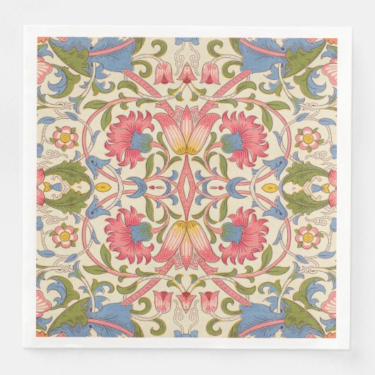 Serviette En Papier William Morris Lodden Spring Wallpaper Art (Devant)