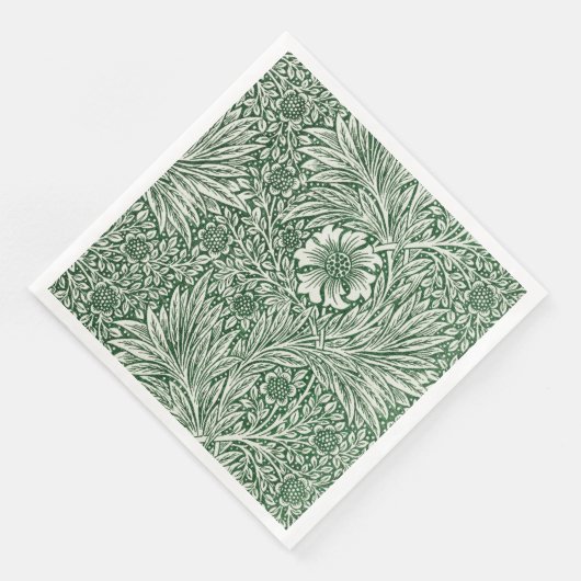 Serviette En Papier william morris marigold fleurs vertes (Coin)