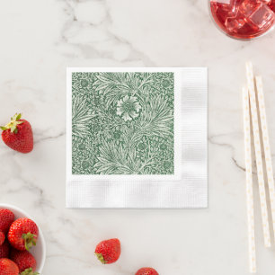 Serviette En Papier william morris marigold fleurs vertes