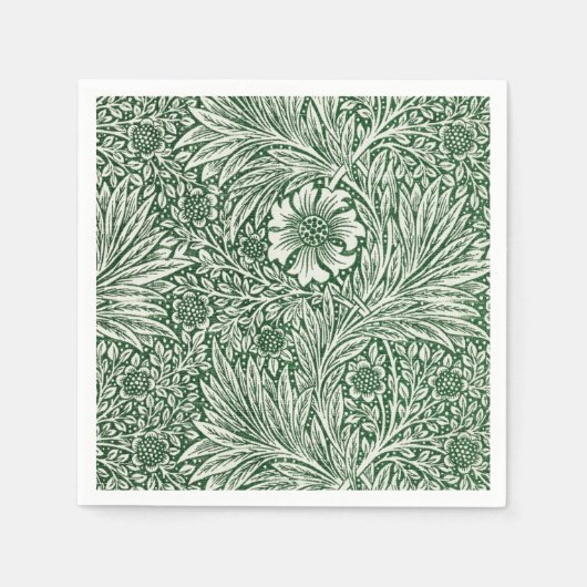 Serviette En Papier william morris marigold fleurs vertes (Devant)