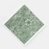 Serviette En Papier william morris marigold vert floral fleur (Coin)