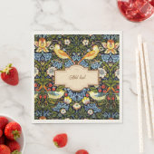 Serviette En Papier William Morris - MODÈLE de Strawberry Thief (En situation)