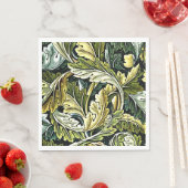 Serviette En Papier William Morris - motif Acanthus, (En situation)