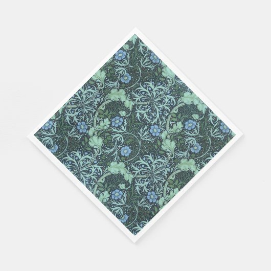 Serviette En Papier William Morris Motif d'algues (Coin)