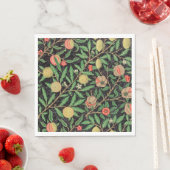 Serviette En Papier William Morris, Motif de fruits, (En situation)