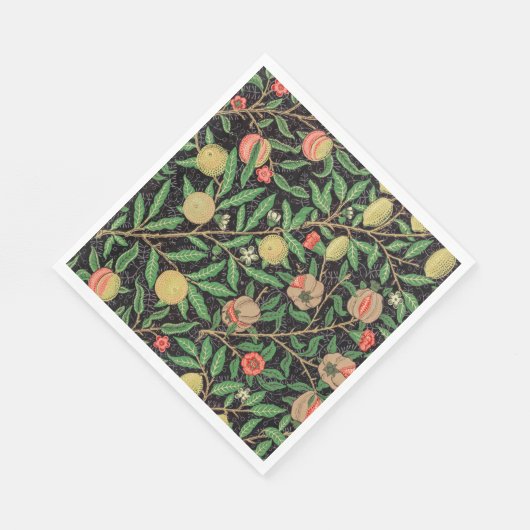 Serviette En Papier William Morris, Motif de fruits, (Coin)