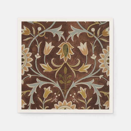 Serviette En Papier William Morris motif, Little Flower, (Devant)