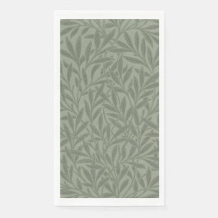 Serviette En Papier William Morris Motif Saule Antique Vert Sauge