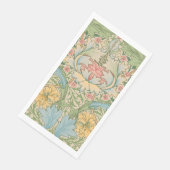 Serviette En Papier William Morris Myrtle Fleur Floral Botanique (Coin)