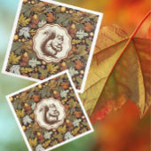 Serviette En Papier William Morris part d'automne avec Squirrel Retro