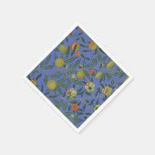 Serviette En Papier William Morris Pomegranate Bleu papier peint color (Coin)