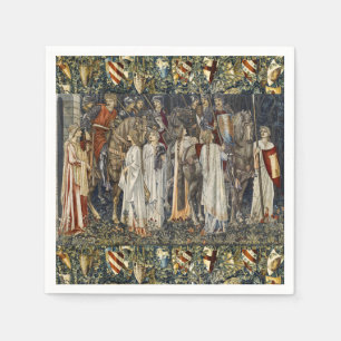 Serviette En Papier William Morris Quête du Graal : Bouclier de la For