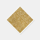 Serviette En Papier William Morris Rose & chardon Floral Golden (Coin)