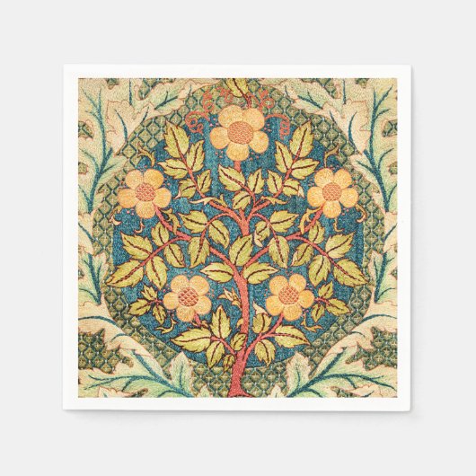 Serviette En Papier William Morris Rose Wreath (Devant)