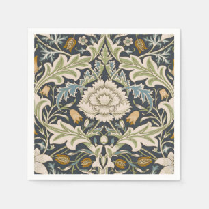 Serviette En Papier William Morris Severn Motif floral classique