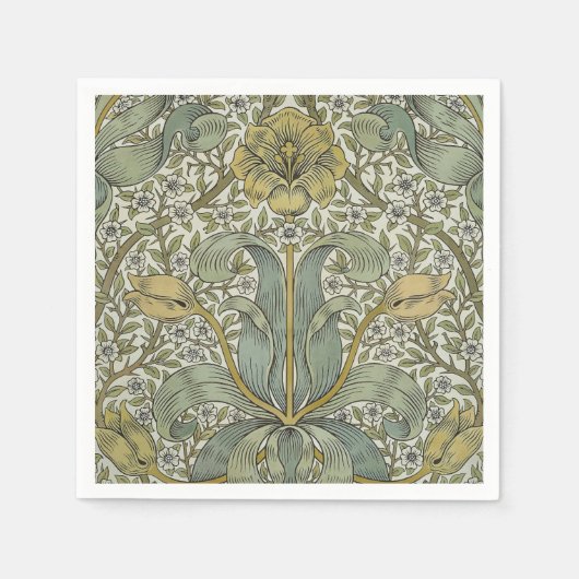 Serviette En Papier William Morris Spring Motif classique épais (Devant)
