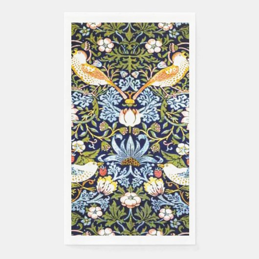 Serviette En Papier William Morris, Strawberry Thief (Devant)