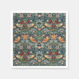 Serviette En Papier William Morris Strawberry Thief Naples artistiques