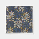Serviette En Papier William Morris Tulip Willow Blue Motif (Devant)
