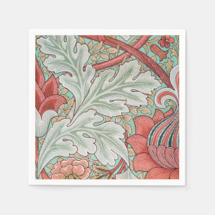 Serviette En Papier William Morris Vintage St James Feuilles d'Acanthu